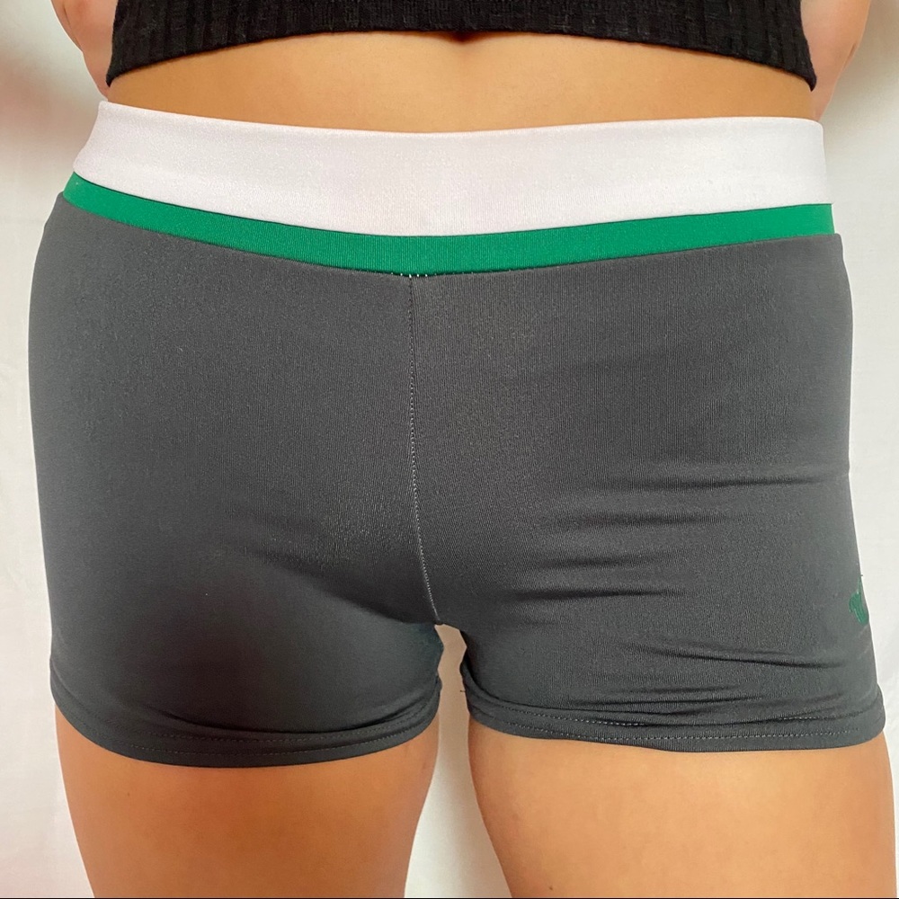 Gray Varsity Spandex Shorts